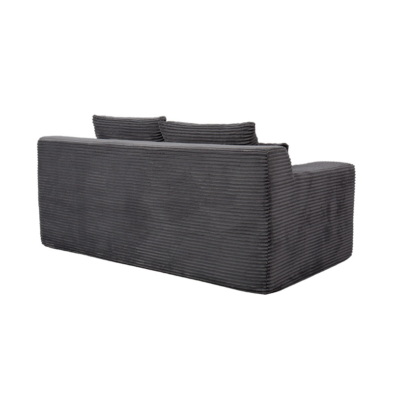 Giường sofa mô-đun có thể biến đổi bằng vải nhung màu xám đậm với nhiều đệm Giường sofa mô-đun có thể biến đổi bằng vải nhung màu xám đậm với nhiều đệm