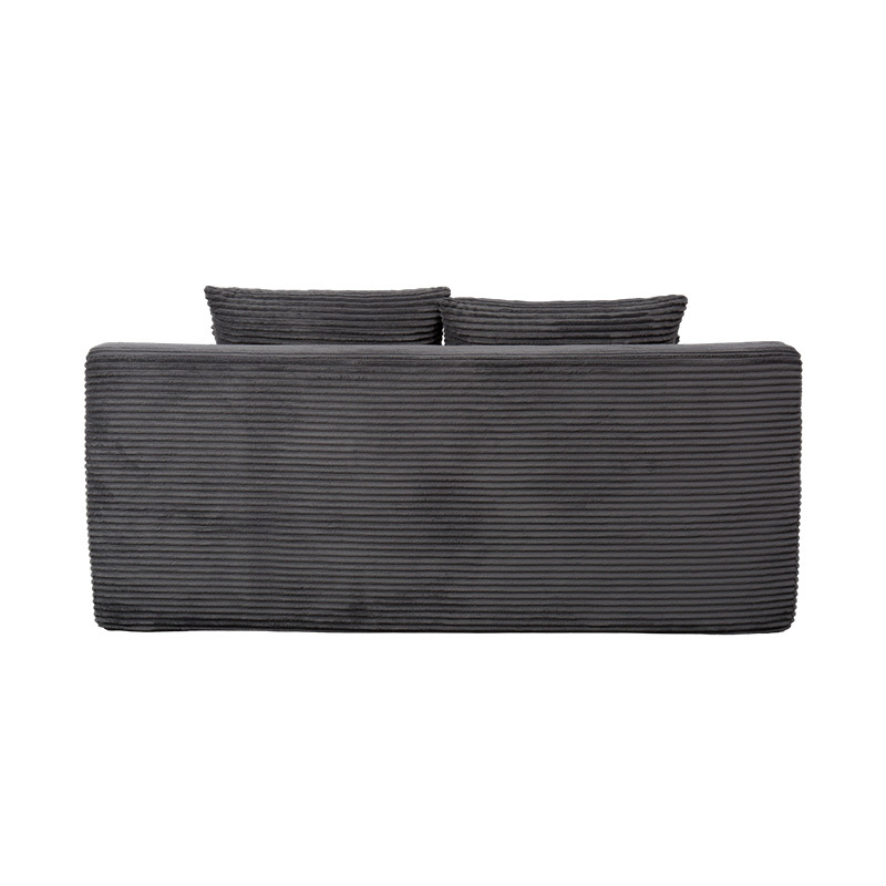 Giường sofa mô-đun có thể biến đổi bằng vải nhung màu xám đậm với nhiều đệm Giường sofa mô-đun có thể biến đổi bằng vải nhung màu xám đậm với nhiều đệm