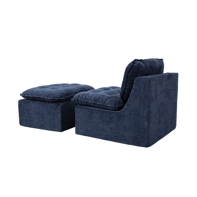 Bộ ghế sofa mô-đun đầy đủ bọt bằng vải nhung màu xanh đậm với tựa lưng có đệm và phù hợp với Ottoman Bộ ghế sofa mô-đun đầy đủ bọt bằng vải nhung màu xanh đậm với tựa lưng có đệm và phù hợp với Ottoman