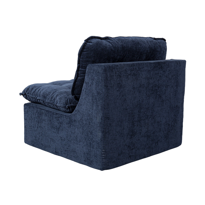 Bộ ghế sofa mô-đun đầy đủ bọt bằng vải nhung màu xanh đậm với tựa lưng có đệm và phù hợp với Ottoman Bộ ghế sofa mô-đun đầy đủ bọt bằng vải nhung màu xanh đậm với tựa lưng có đệm và phù hợp với Ottoman