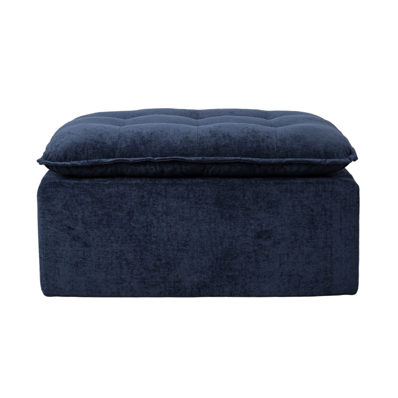 Bộ ghế sofa mô-đun đầy đủ bọt bằng vải nhung màu xanh đậm với tựa lưng có đệm và phù hợp với Ottoman Bộ ghế sofa mô-đun đầy đủ bọt bằng vải nhung màu xanh đậm với tựa lưng có đệm và phù hợp với Ottoman