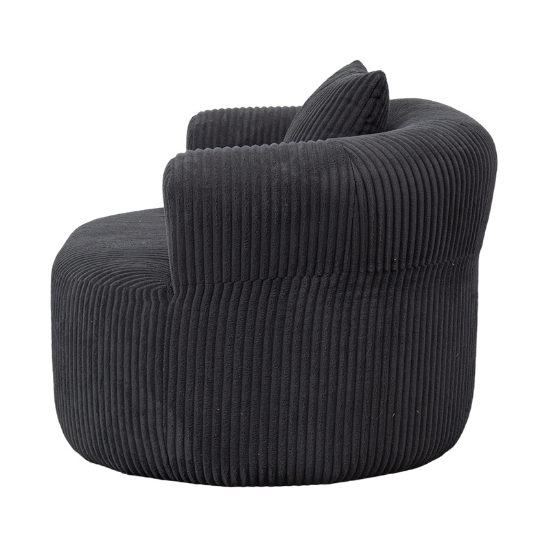Ghế sofa bọc toàn bộ bằng bọt đơn màu xám đậm với đệm phù hợp Ghế sofa bọc toàn bộ bằng bọt đơn màu xám đậm với đệm phù hợp