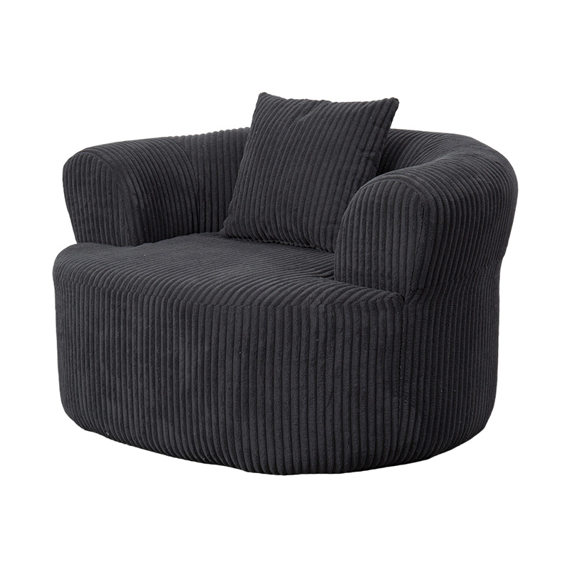 Ghế sofa bọc toàn bộ bằng bọt đơn màu xám đậm với đệm phù hợp Ghế sofa bọc toàn bộ bằng bọt đơn màu xám đậm với đệm phù hợp