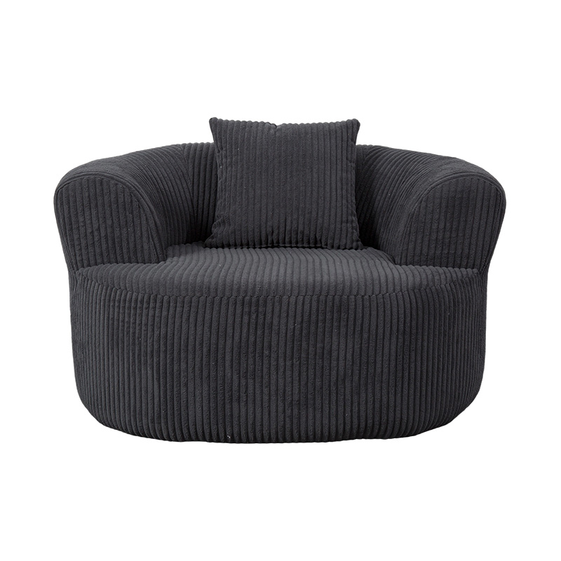 Ghế sofa bọc toàn bộ bằng bọt đơn màu xám đậm với đệm phù hợp Ghế sofa bọc toàn bộ bằng bọt đơn màu xám đậm với đệm phù hợp
