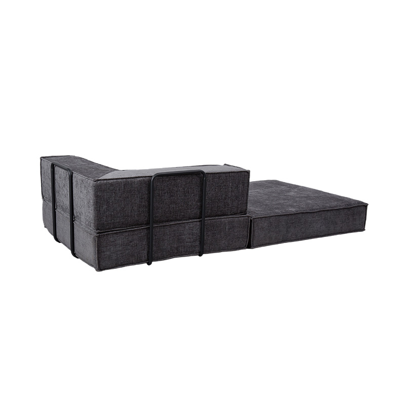 Sofa mô-đun sáng tạo bằng vải màu xám đậm, thiết kế xốp đầy đủ chức năng và có thể kết hợp tự do Sofa mô-đun sáng tạo bằng vải màu xám đậm, thiết kế xốp đầy đủ chức năng và có thể kết hợp tự do