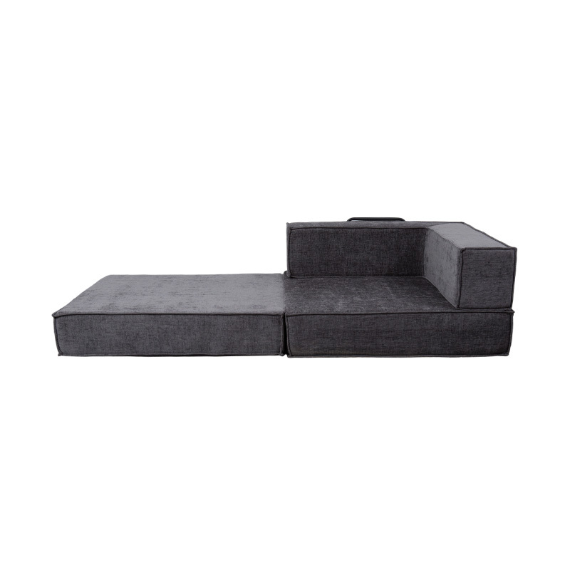 Sofa mô-đun sáng tạo bằng vải màu xám đậm, thiết kế xốp đầy đủ chức năng và có thể kết hợp tự do Sofa mô-đun sáng tạo bằng vải màu xám đậm, thiết kế xốp đầy đủ chức năng và có thể kết hợp tự do