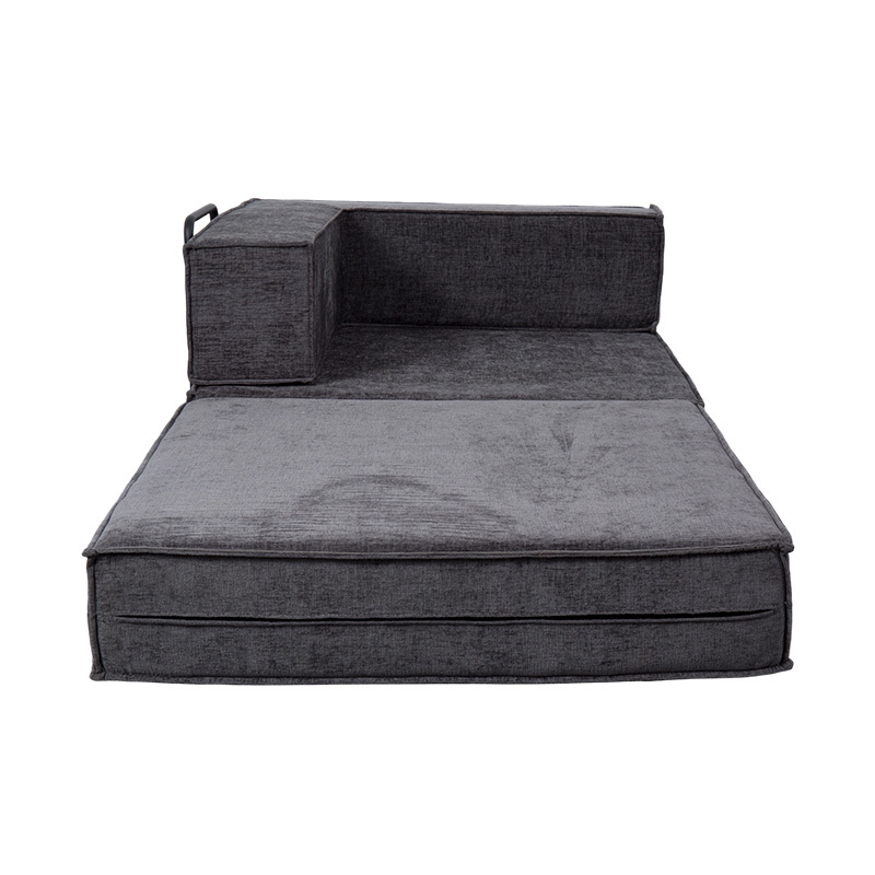 Sofa mô-đun sáng tạo bằng vải màu xám đậm, thiết kế xốp đầy đủ chức năng và có thể kết hợp tự do Sofa mô-đun sáng tạo bằng vải màu xám đậm, thiết kế xốp đầy đủ chức năng và có thể kết hợp tự do