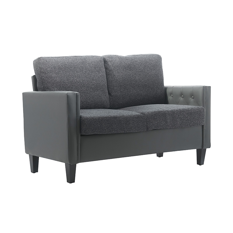 Sofa da chắp vá hình ngôi sao màu xanh đậm