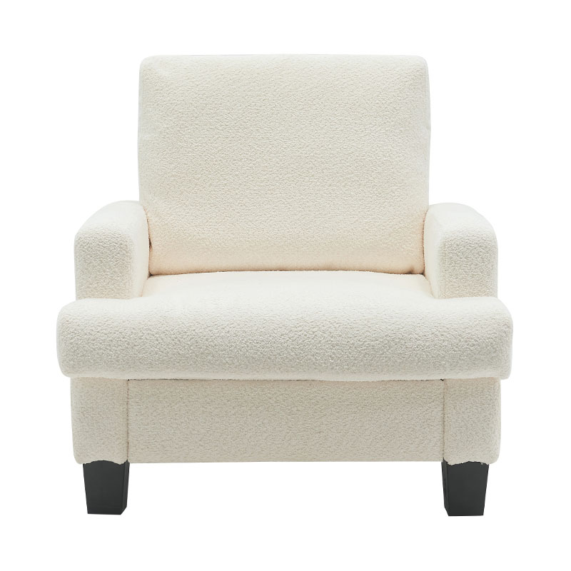 Sofa vải nhung trắng hiện đại