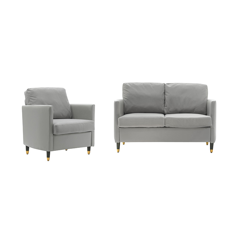 Sofa da chắp vá đơn giản